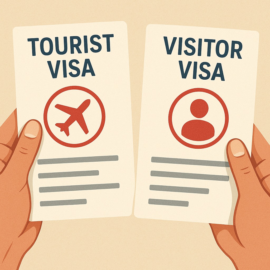Tourist Visa vs. Visitor Visa: What’s the Difference?